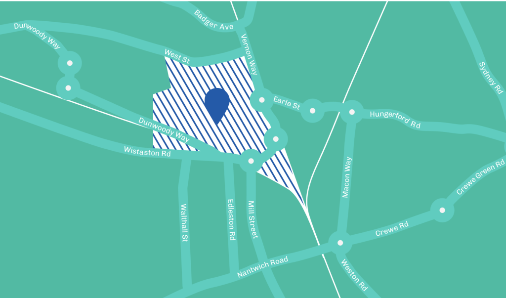 Map of Crewe